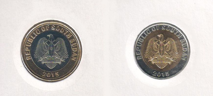 South Sudan Set of 2 2016 UNC Coins