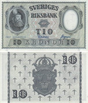 Швеція 10 крон 1957 UNC (P43e) Б09253 фото