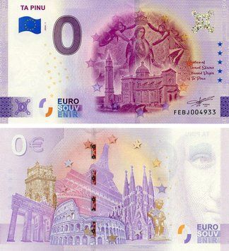 Банкнота Мальта 0 ЄВРО 2024 UNC Та Піну Б21023 фото