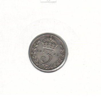 Великобританія 3 пенси 1925 VF (KM#813a) М07278 фото