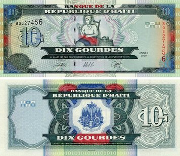 Haiti 10 gourdes 2000 UNC (P265)