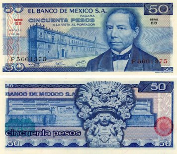 Mexico 50 pesos 1976 UNC (P65b)