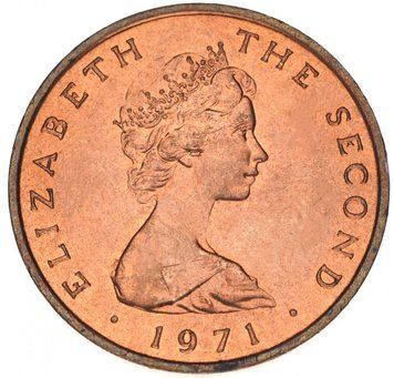 Coin Isle of Man 1 penny 1971 VF-AU (KM#20) М12962 photo