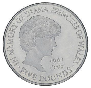 Монета Великобританія 5 фунтів 1999 року &laquo;Принцеса Діана&raquo; VF (KM#997) М05890 фото