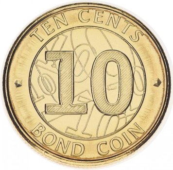 Zimbabwe 10 cents 2014 UNC