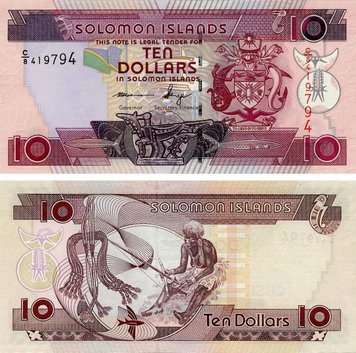 Solomon Islands $ 10 2009 UNC (P34b)