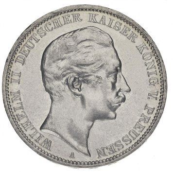 Німеччина 3 марки 1911 Срібло F-VF Німецький імператор Вільгельм II М14720 фото
