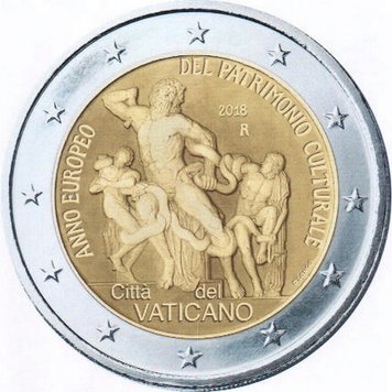 Vatican 2 euro 2018 "European Year of Cultural Heritage" UNC