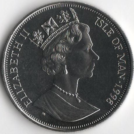 Острів Мен 1 крона 1998 &laquo;Кот.&nbsp;Кішка &raquo;UNC (KM#857) М08125 фото