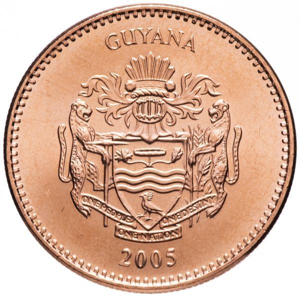 Гайана 5 доларів 2005 UNC (KM#51) М09476 фото