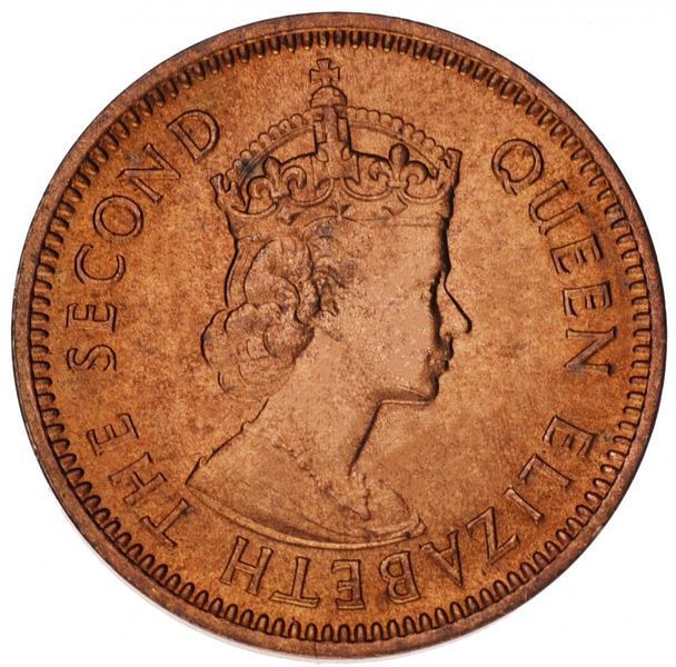 Eastern Caribbean 0.5 cents 1955 AU-UNC