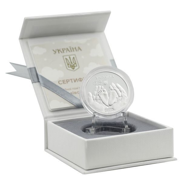 Coin Ukraine 5 hryvnia 2024 Silver UNC Parental happiness