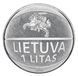 Монета Литва 1 літ 2011 UNC (KM#177) М02353 фото 2