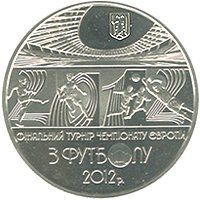 Coin Ukraine 5 hryvnia 2011 UNC European Football Championship 2012 in Ukraine and Poland