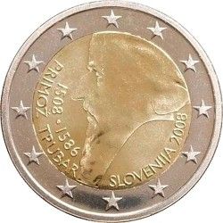 Slovenia 2 euro 2008 Primozh Trubar UNC (KM # 80)