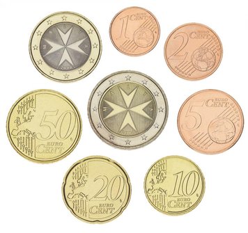 Malta set of euro coins 2008 UNC (8 pieces)