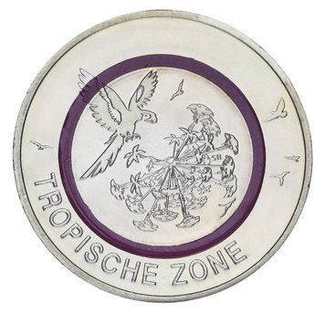 Монета Німеччина 5 євро 2017 UNC Тропічна зона М06052 фото