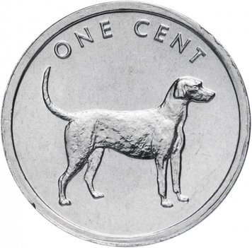 Cook Islands 1 cent 2003 Pointing Dog UNC (KM # 421)