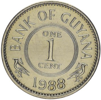 Guyana 1 cent 1988 XF (KM # 31)