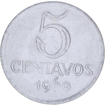 Бразилія 5 сентаво 1969 UNC М10208 фото