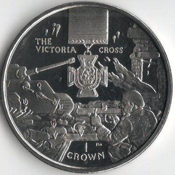 Монета Остров Мэн 1 крона 2004 &laquo;Награда. Крест Виктории&raquo; UNC (KM#1224) М08226 фото