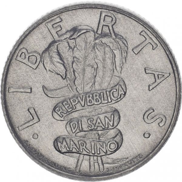Coin San Marino 2 Lira 1995 XF (KM # 323)