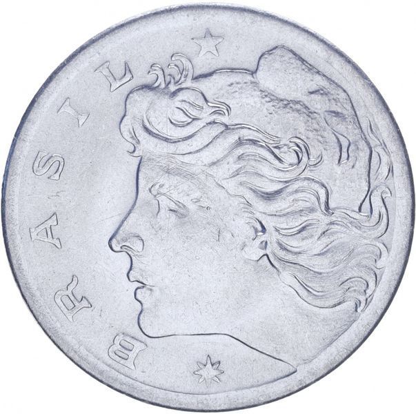 Монета Бразилія 5 сентаво 1969 UNC М10208 фото