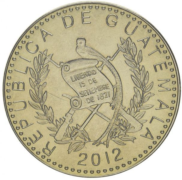 Монета Гватемала 50 сентаво 2012 UNC (KM#283) М09691 фото