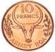 Madagascar 10 francs 1996 AU-UNC