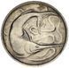 Singapore 20 cents 1967-1985 F-VF Swordfish (KM # 4)