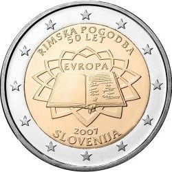 Словенія 2 євро 2007 «Римський договір» UNC (KM#106) М00251 фото