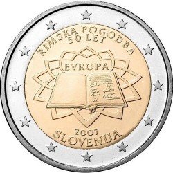 Словения 2 евро 2007 «Римский договор» UNC (KM#106) М00251 фото