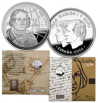 Іспанія 12 євро 2006 &laquo;Христофор Колумб&raquo; Срібло UNC (KM#1113) М04874 фото