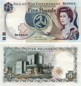 Isle of Man 5 lbs 2015 UNC (P48a)