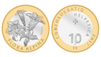 Швейцарія 10 франків 2017 «Флора Швейцарії - Тирлич» UNC М05832 фото