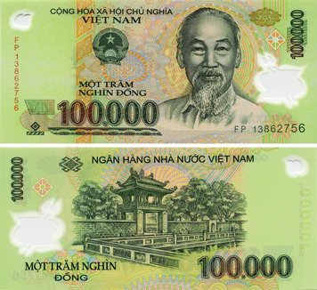 Vietnam 100,000 VND 2012 Polymer UNC (P122)