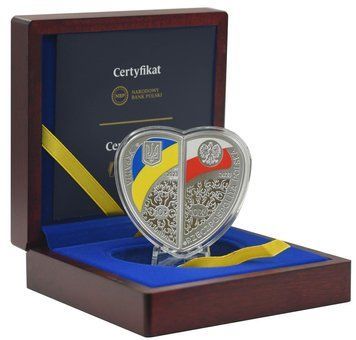Україна набір з 2 монет 2023 Срібло Proof Дружба та братство - найбільше багатство Польська версія М18099 фото