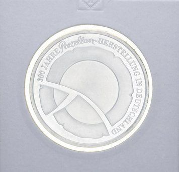 Монета Німеччина 10 євро 2010 року &laquo;Мануфактура Парцелан&raquo; Срібло UNC М10920 фото