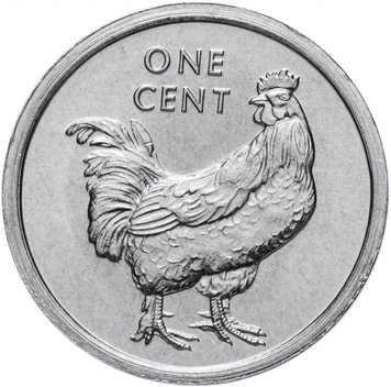 Cook Islands 1 cent 2003 UNC Rooster (KM # 422)