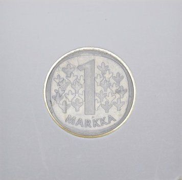 Монета Фінляндія 1 марка 1965 F-VF Срібло М10971 фото