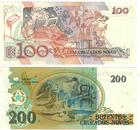 Brazil set of 2 UNC banknotes