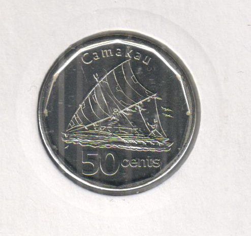 Fiji 50 cents 2012 UNC (KM # 335)