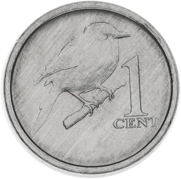 Cook Islands 1 cent 2017 UNC Bird