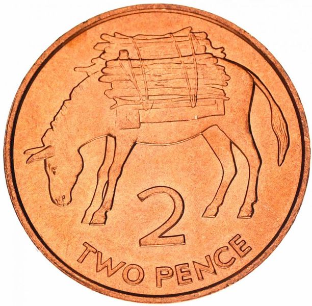 Saint Helena 2 pence 1984 AU-UNC