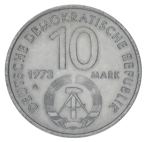 Монета Німеччина 10 марок 1973 F-VF Міжнародний фестиваль молоді та студентів М20624 фото
