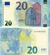 Banknote Italy 20 Euro 2015 SC S004 UNC