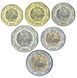 Coins set Peru 6 Coin Set 2024 UNC 10, 20, 50, Centim, 1, 2, 5 Sol