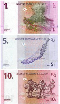 Конго набір з 8 банкнот 1964-2007 UNC Б03917 фото