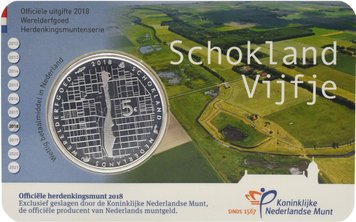 Netherlands 5 euro 2018 Skochland Island UNC