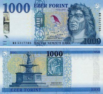 Banknote Hungary 1000 Forints 2025 UNC (P203)